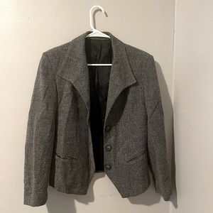 Gray three button blazer